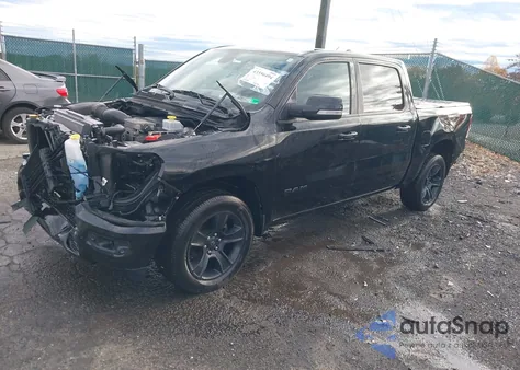 2021 Ram 1500 Big Horn 4X4 5'7 Box from USA, damaged, VIN 1C6SRFFT1MN580684